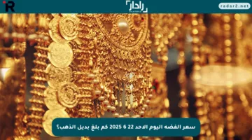 سعر الفضة اليوم الأحد 22 6 2025 كم بلغ بديل الذهب؟